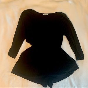 Charlotte Russe long sleeve black romper